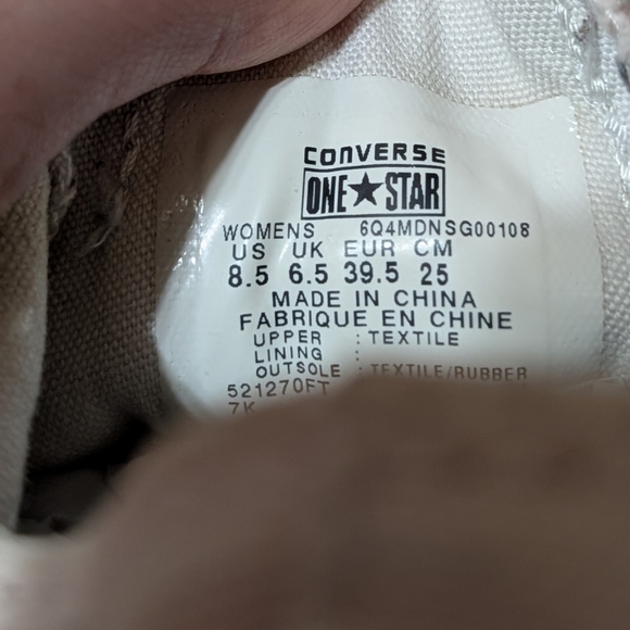 Baby Pink Converse One Star - Picture 4 of 5